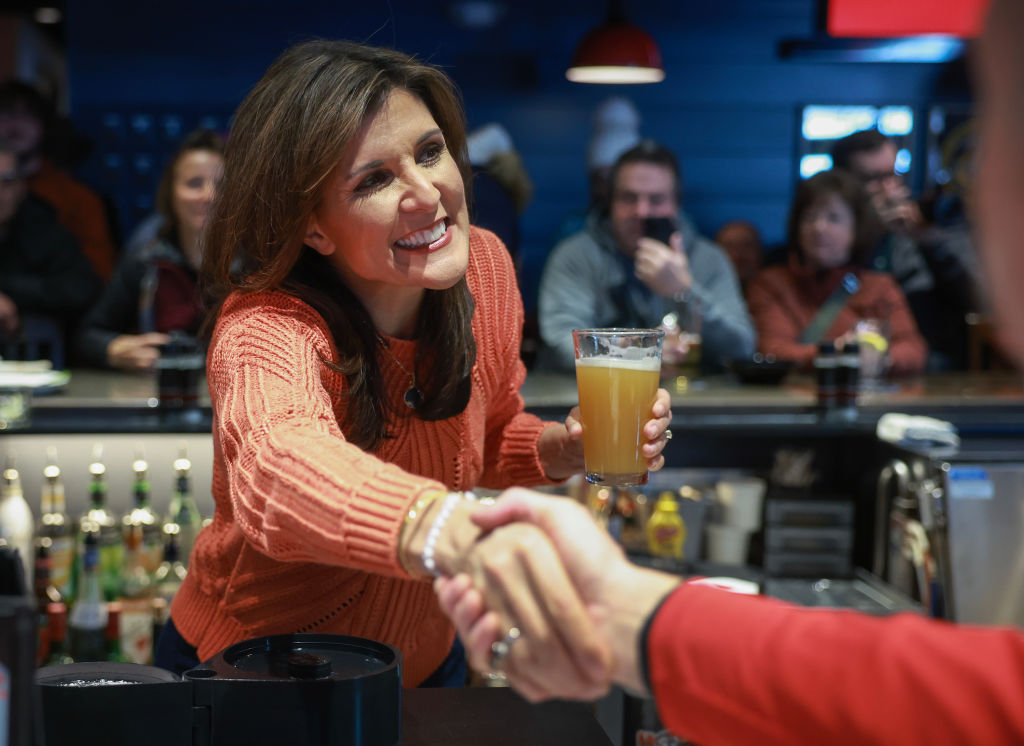 Republican Presidential Candidate Nikki Haley Campaigns In New Hampshire