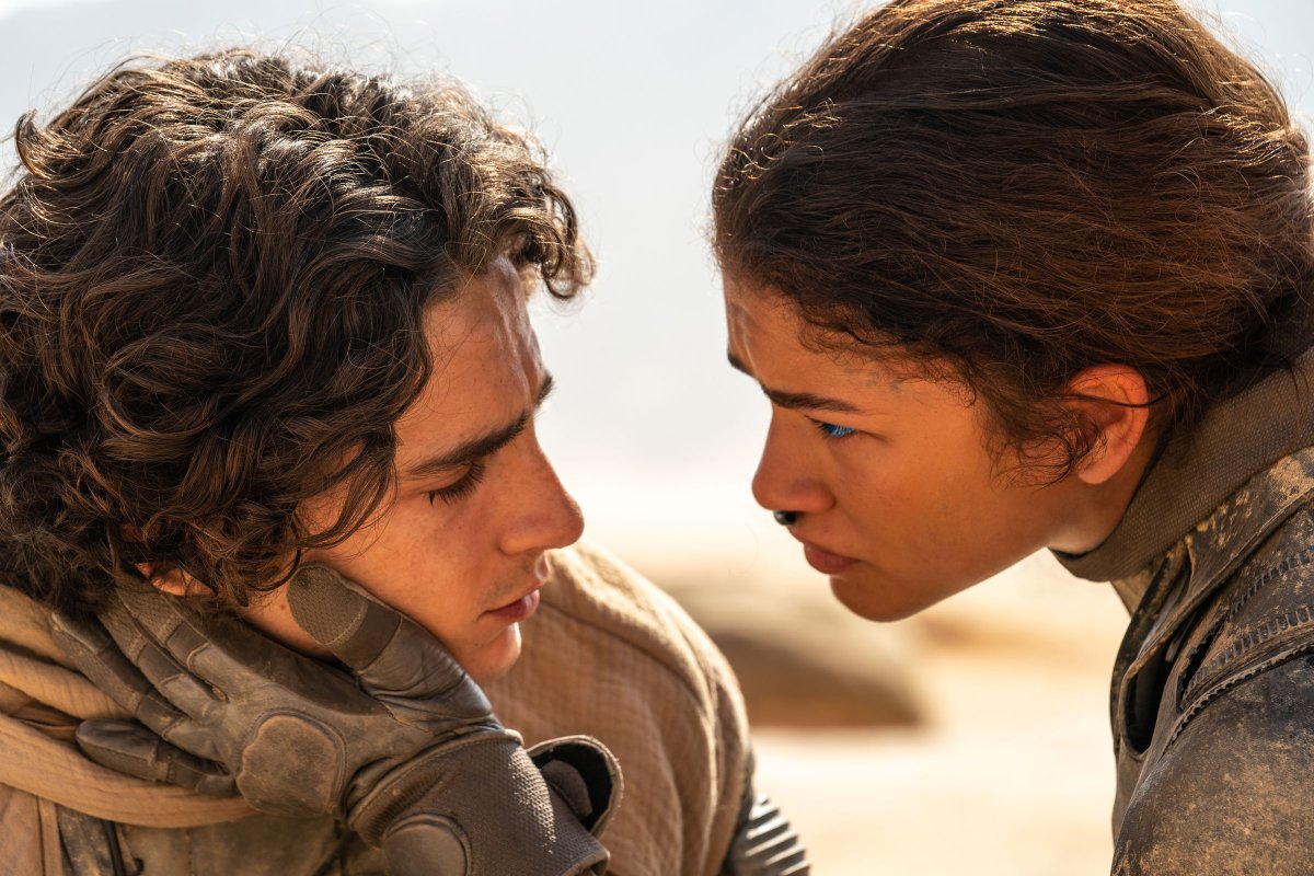 Timothée Chalamet and Zendaya in Dune: Part Two