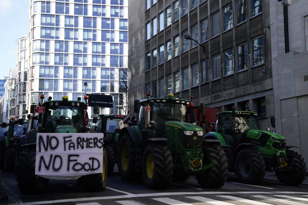 Belgian Farmers' Protest Reaches EU Buildings In Brussels