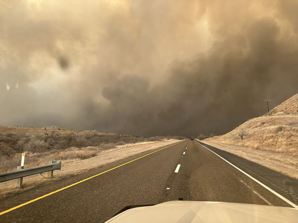 Massive wildfires in Texas