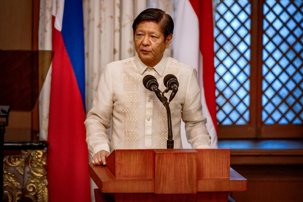 Pangulo ng Pilipinas na si Ferdinand Marcos Jr. sa Malacañang Palace sa Maynila noong Enero 10, 2024