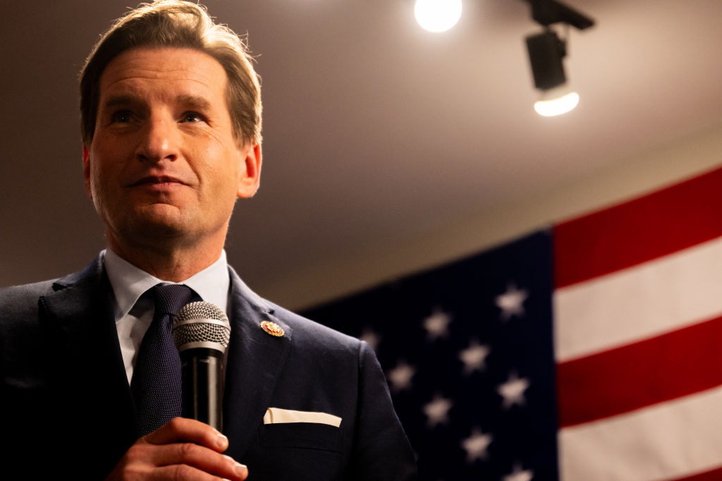 Democratic Presidential Candidate Dean Phillips Holds Campaign Rally In Manchester, New Hampshire On Eve Of Primary