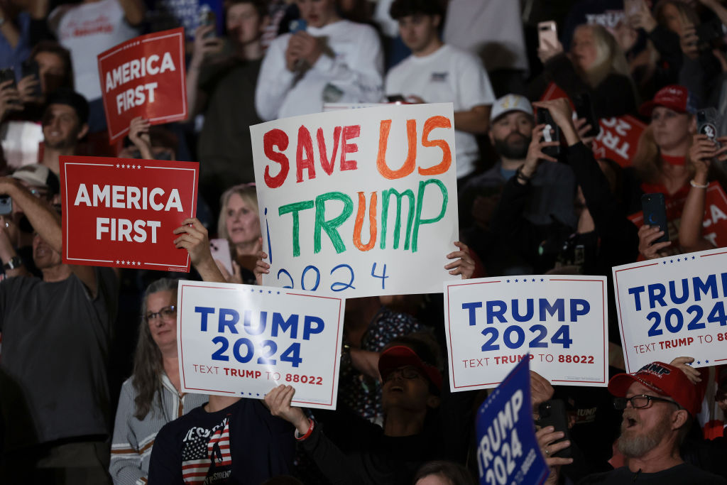 Former President Trump Holds Campaign Rally In Conway, South Carolina