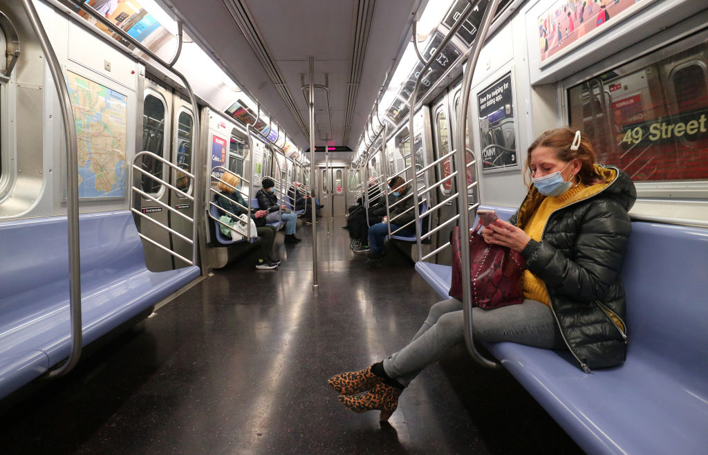 Subway Train in New York City