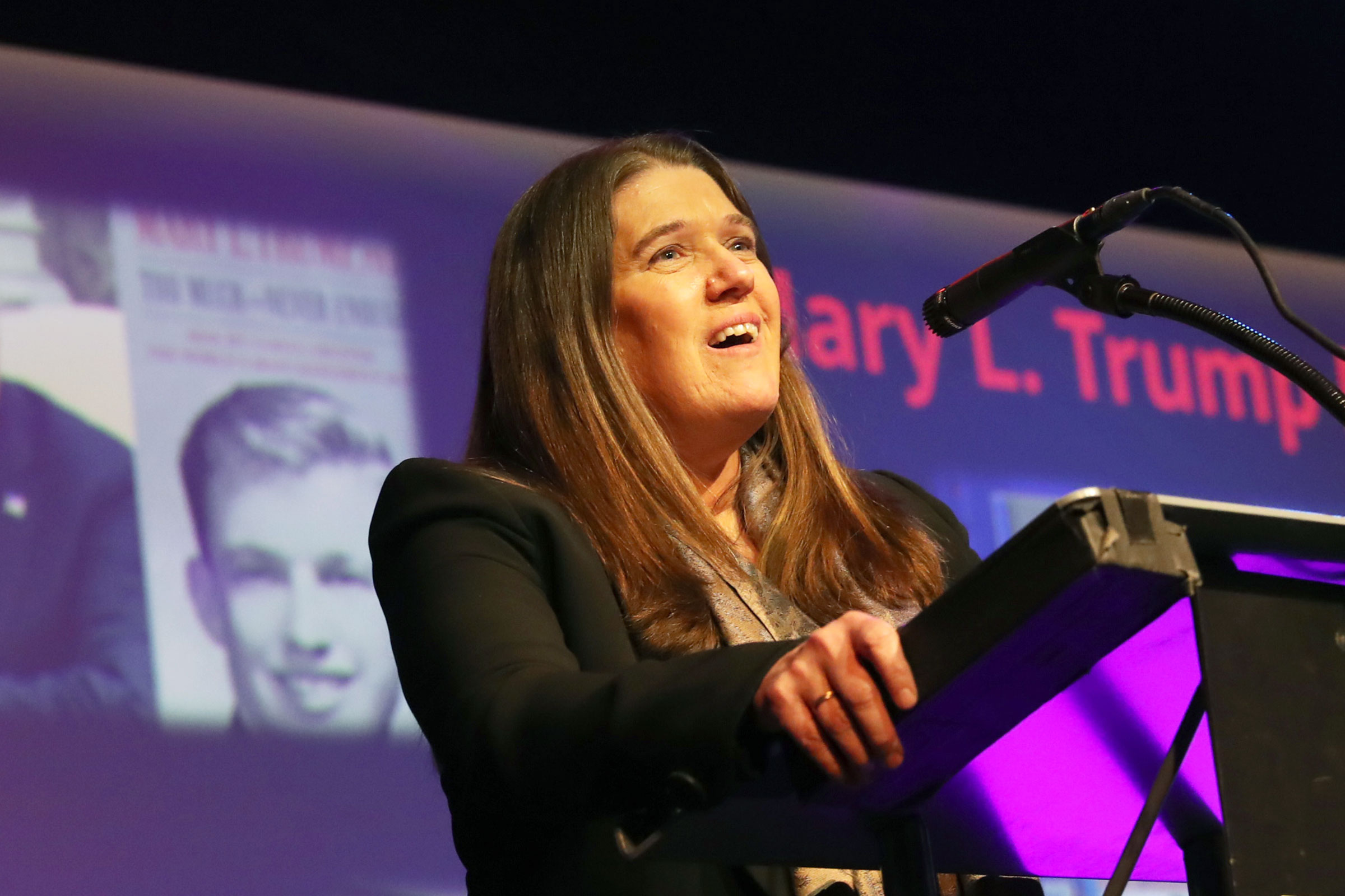 Mary L. Trump speaks during Jim Owles Winter Pride Gala Award Ceremony at Hard Rock Cafe in New York City on Jan. 20, 2023.