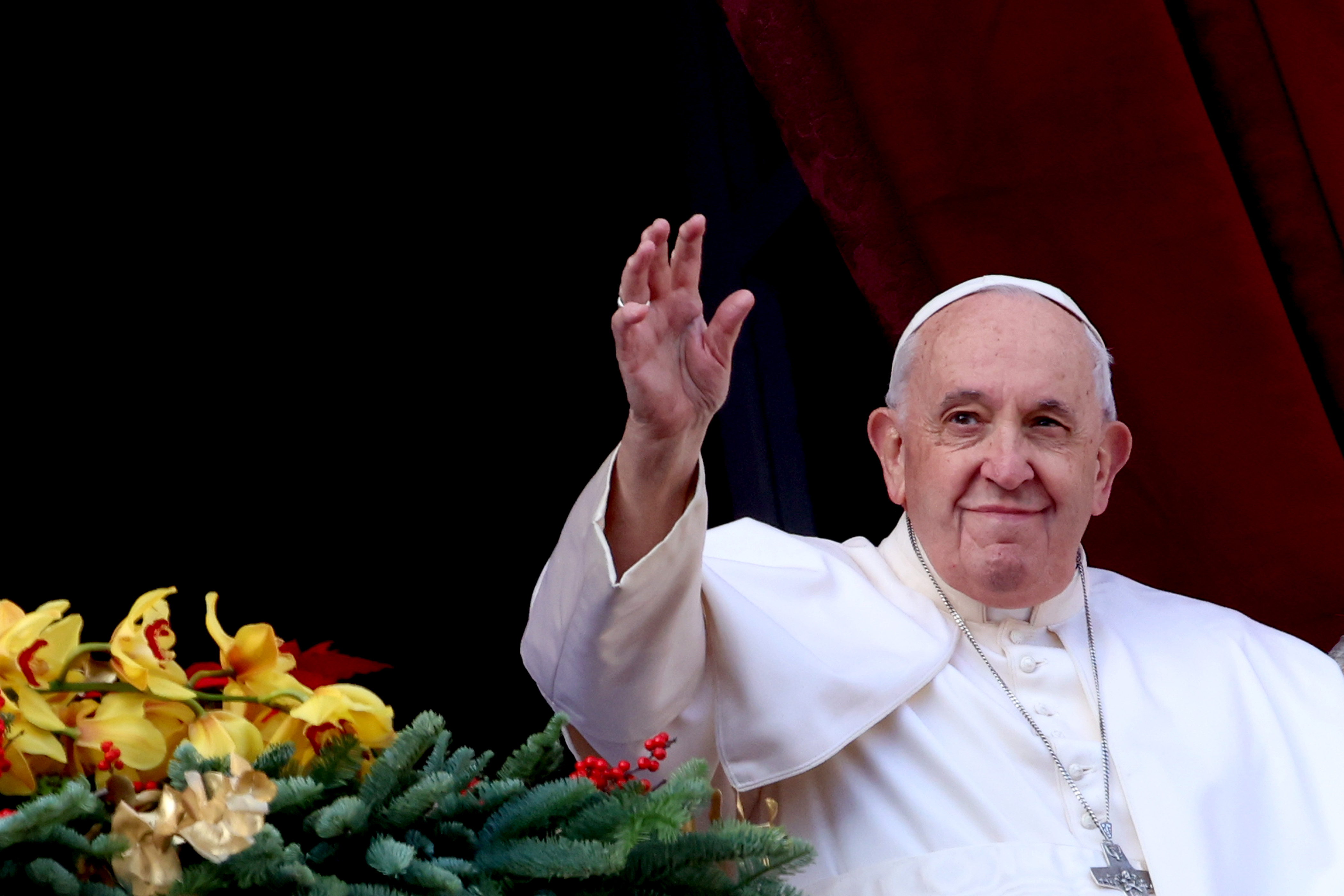 Pope Francis Delivers His Christmas Urbi Et Orbi Blessing