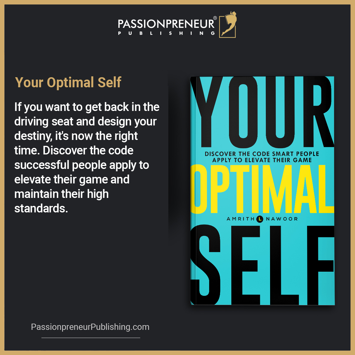 Passionpreneur Publishing kündigt die weltweite Veröffentlichung von Your Optimal Self an