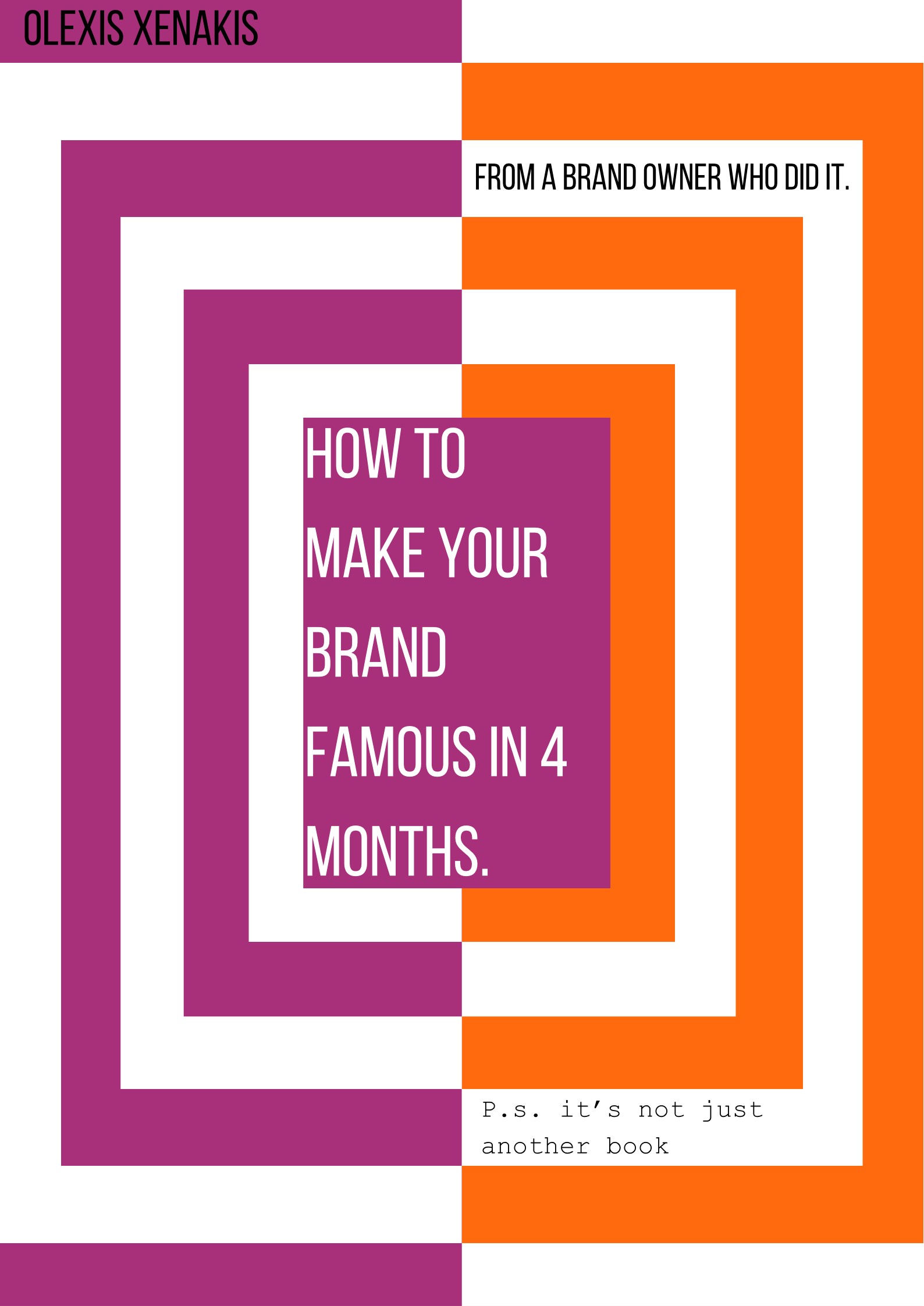 Die berühmte Designerin Ollia Tzarina (Olexis Xenakis) veröffentlicht ein Buch: “Wie man seine Marke berühmt macht”