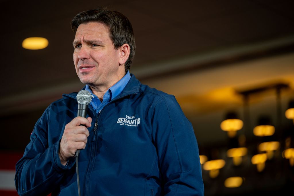 GOP Presidential Candidate Ron DeSantis Campaigns In New Hampshire