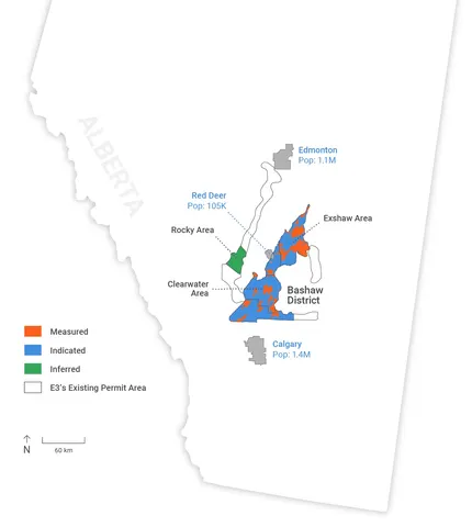 E3 Lithium's Alberta Assets