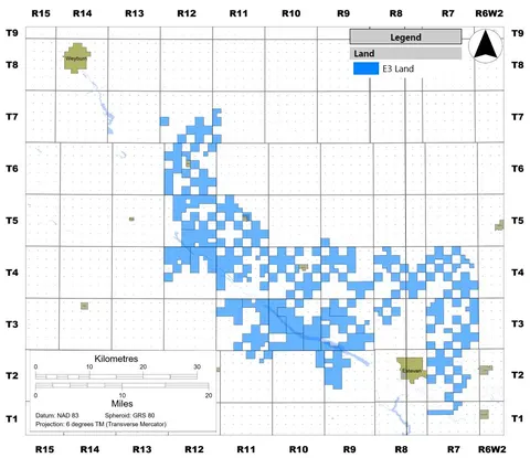 E3 Lithium's Saskatchewan Assets 