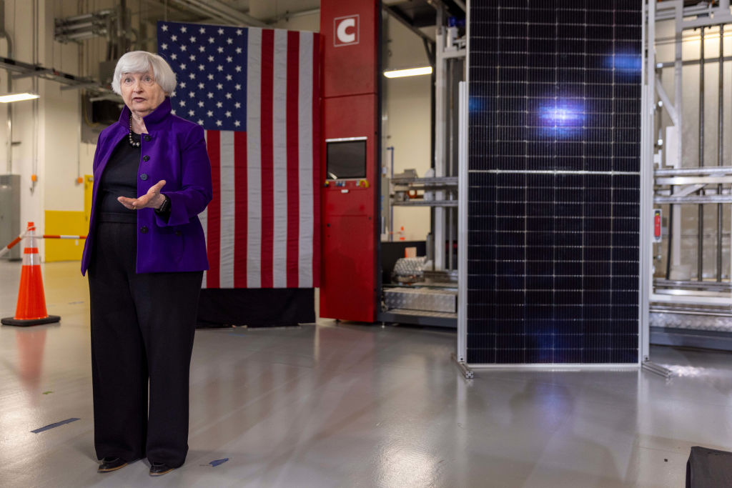 Treasury Secretary Yellen Tours Suniva Solar Cell Manufacturing Plant