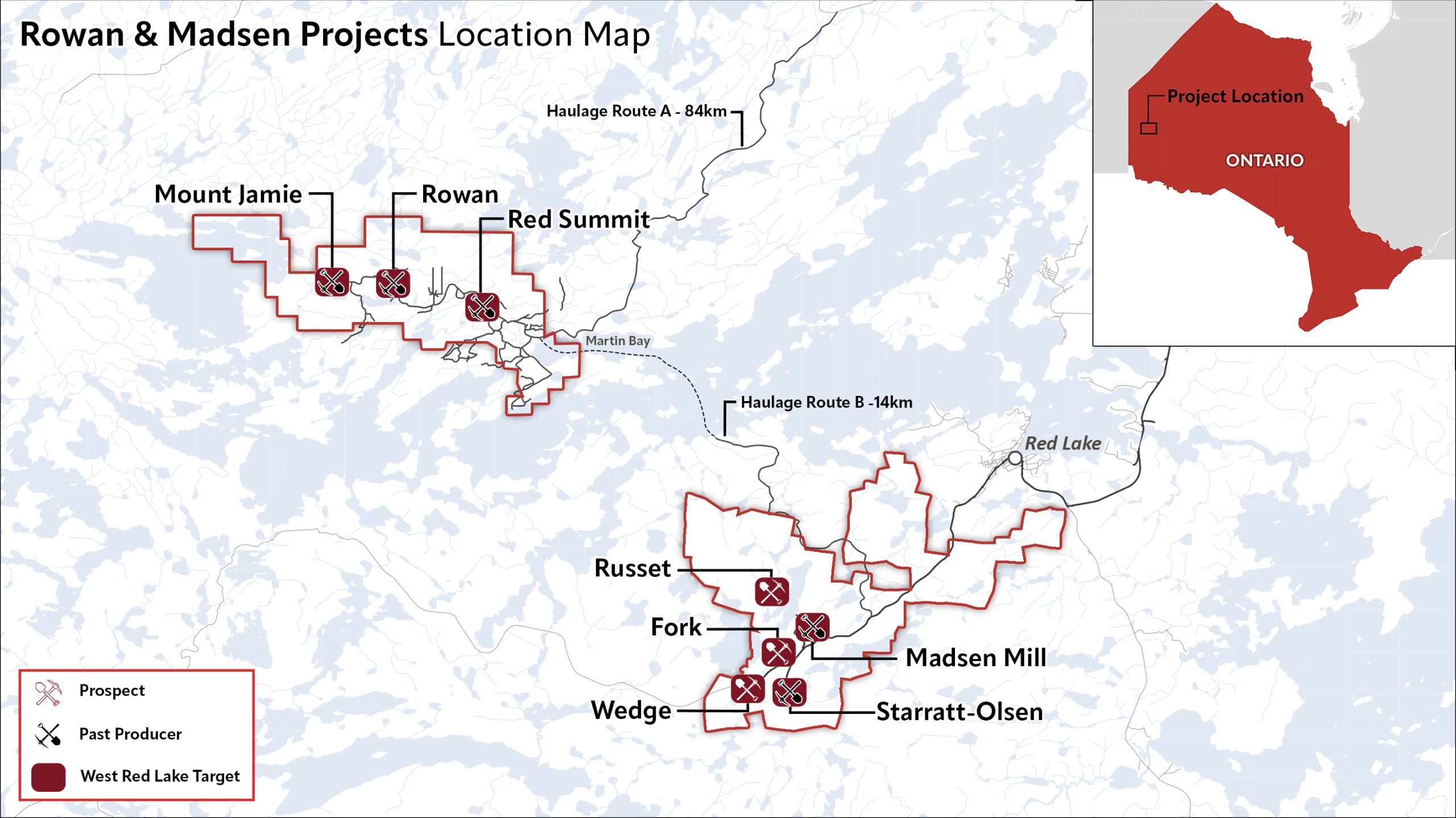 Figure 1.1 West Red Lake Gold Mines Outlines 2024 Regional Exploration Strategy for Madsen and Rowan