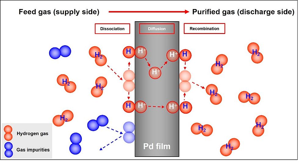 Hydrogen Permeation Mechanism via Palladium-based Hydrogen Permeable Membranes