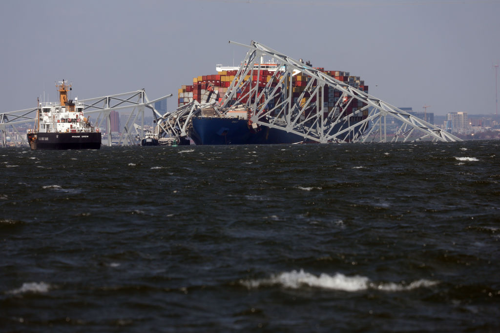 Baltimore's Francis Scott Key Bridge Collapses After Being Struck By Cargo Ship