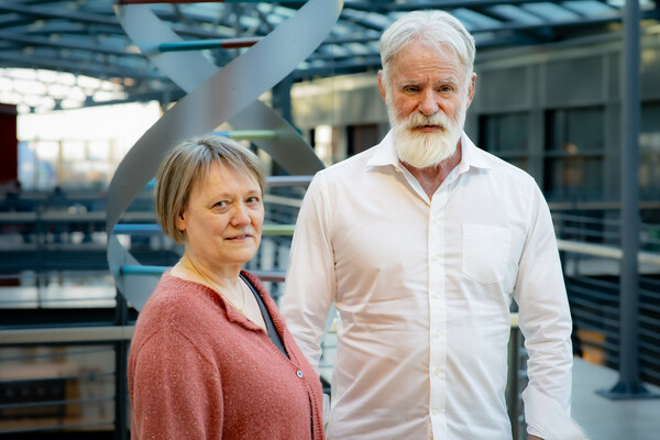 Valgerdur Steinthorsdottir project leader at deCODE genetics and Kári Stefánsson CEO of deCODE genetics