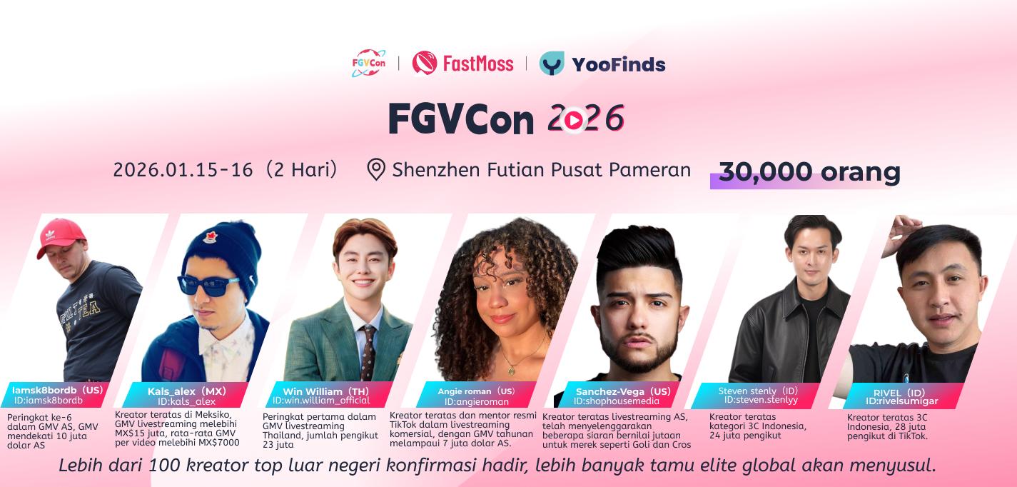 FGVCon 2026, acara e-commerce video pendek terbesar di dunia, kini resmi dibuka untuk pendaftaran
