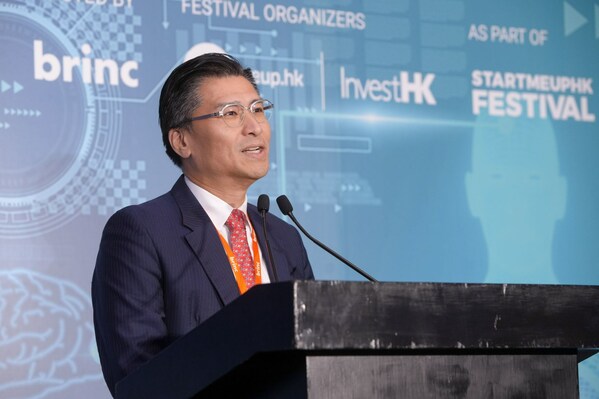 The Honorable Duncan Chiu, Hong Kong’s Legislative Council Member - Technology and Innovation Constituency, speaking at the Asia Health Innovation Summit 2023. Source: StartmeupHK