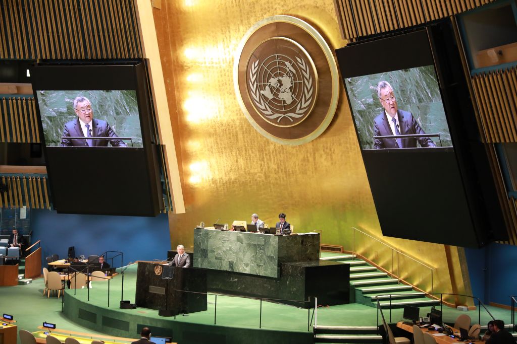 UN-GENERAL ASSEMBLY-CHINESE ENVOY-PALESTINE-U.S.-VETO