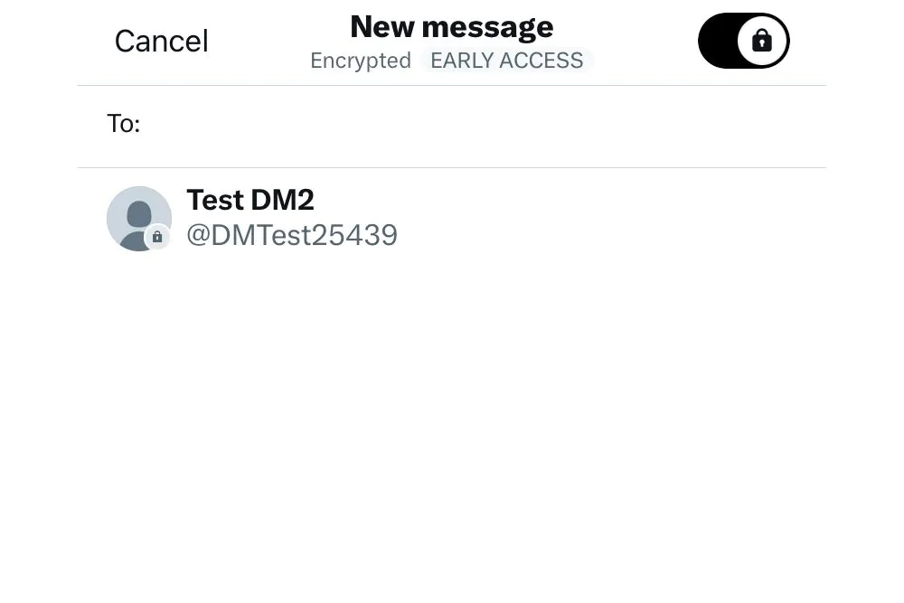 Twitter encrypted DMs toggle