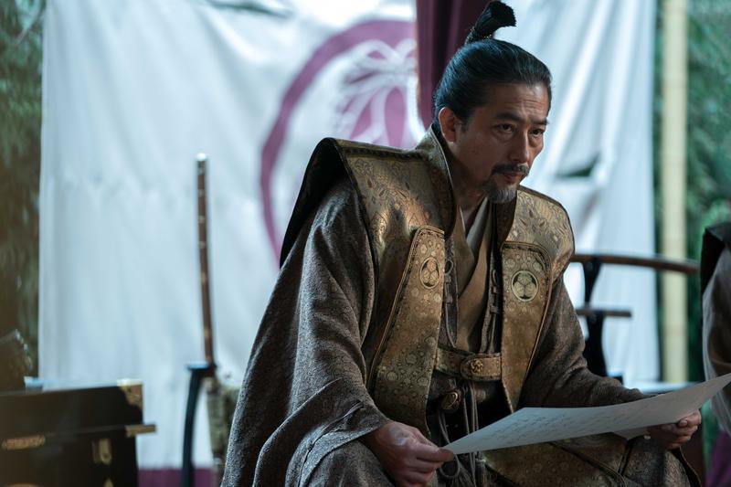 Hiroyuki Sanada sebagai Toranaga dalam episod 7 Shogun.