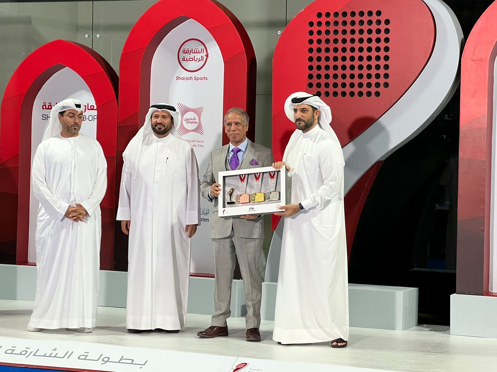 Connecting with dignitaries at the Sharjah Sports championship