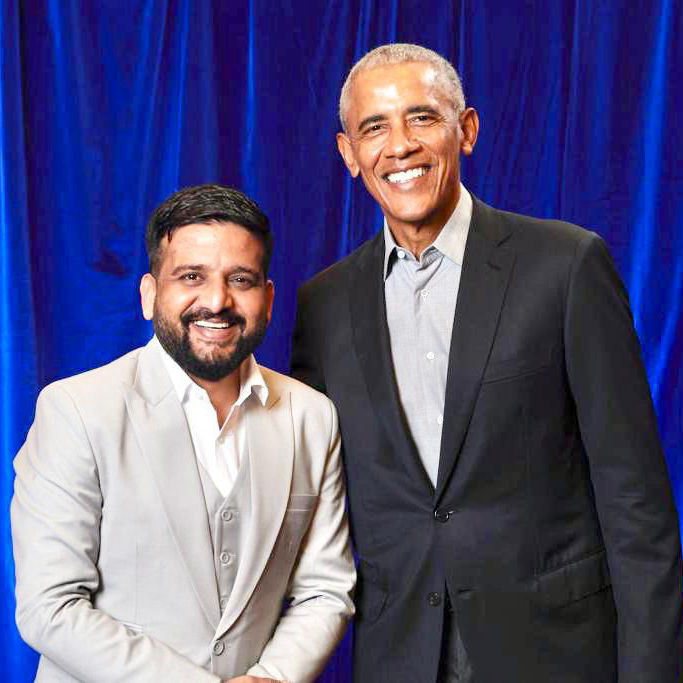 With a former US President Barack Obama in Melbourne Australia With a former US President Barack Obama in Melbourne Australia