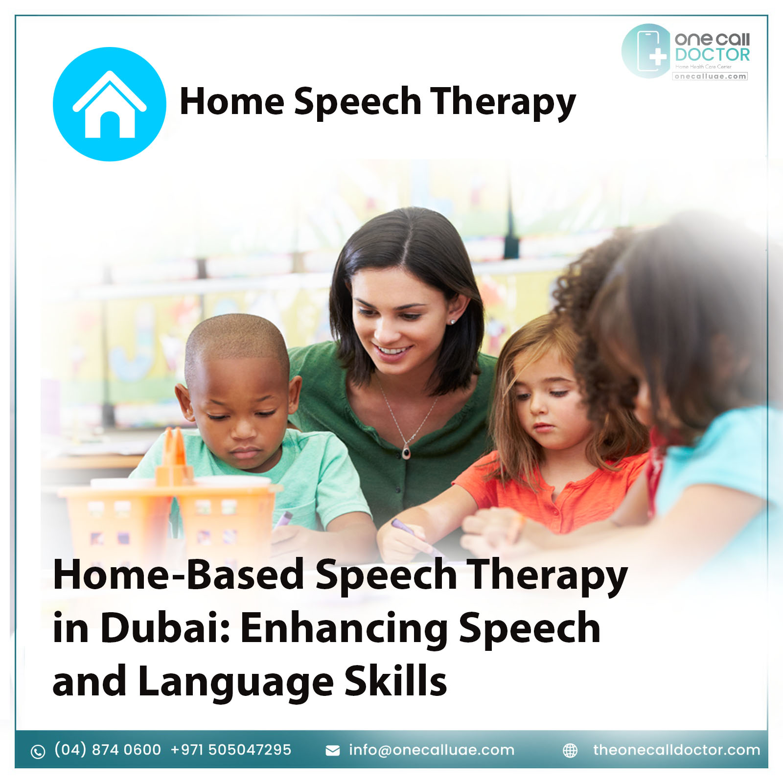 Speech therapy services at home in Dubai