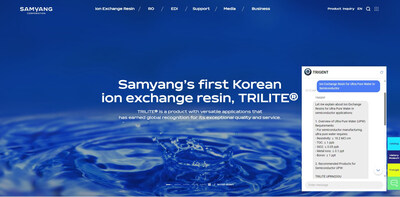 Trilite homepage with AI chatbot 'Trigent' Trilite homepage with AI chatbot 'Trigent'
