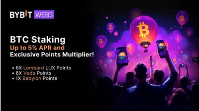Bybit Web3 Exclusive: BTC Staking with Lombard, up to 5% APY and Points Multipliers