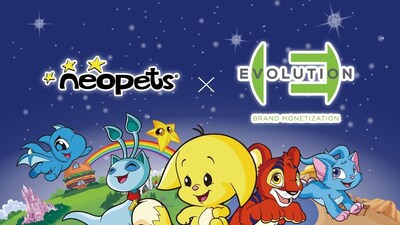 Neopets announces the partnership with Evolution to expand its global licensing opportunities.