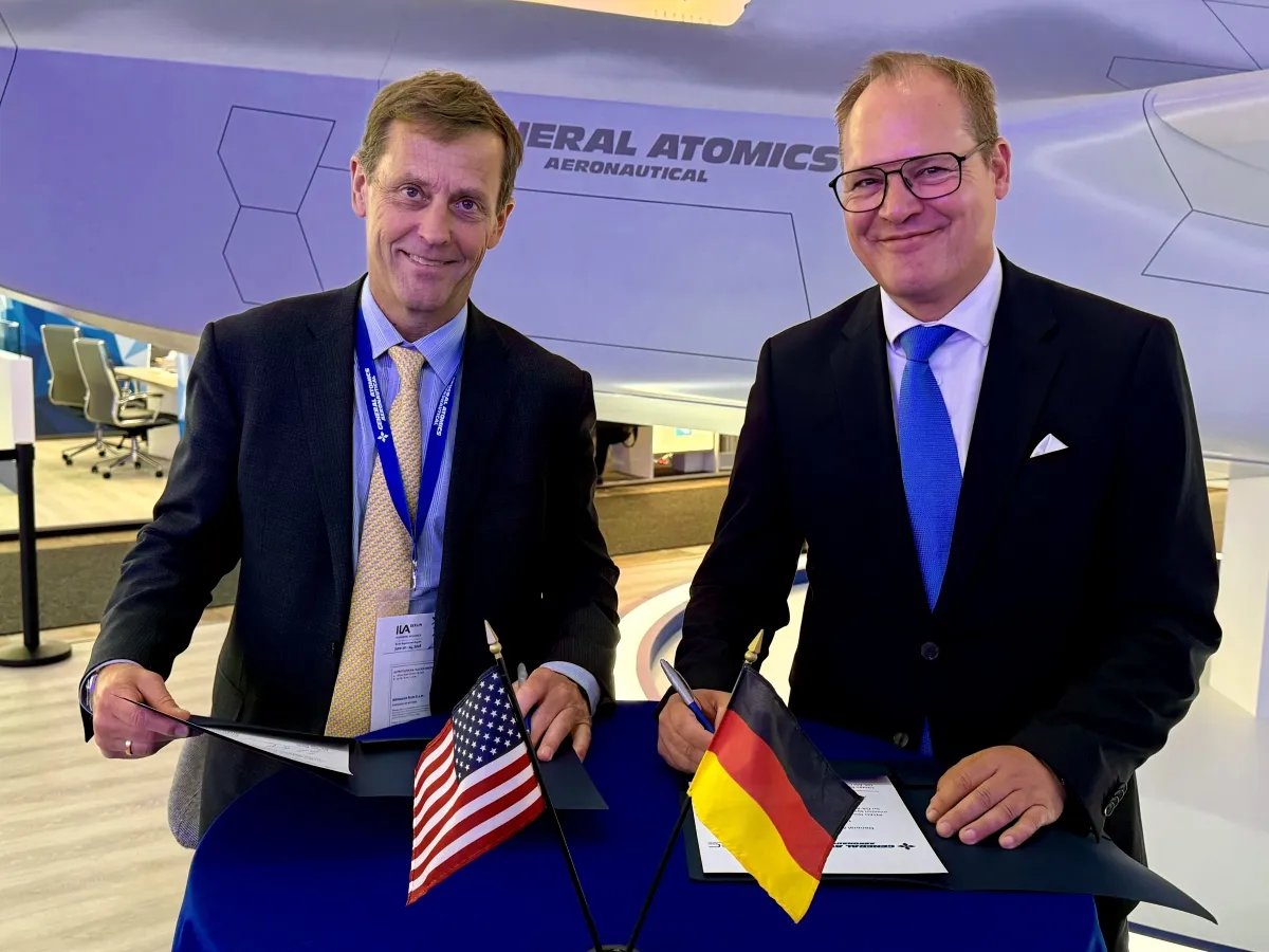 GA-ASI and INTEC Group Sign MOU at ILA Berlin
