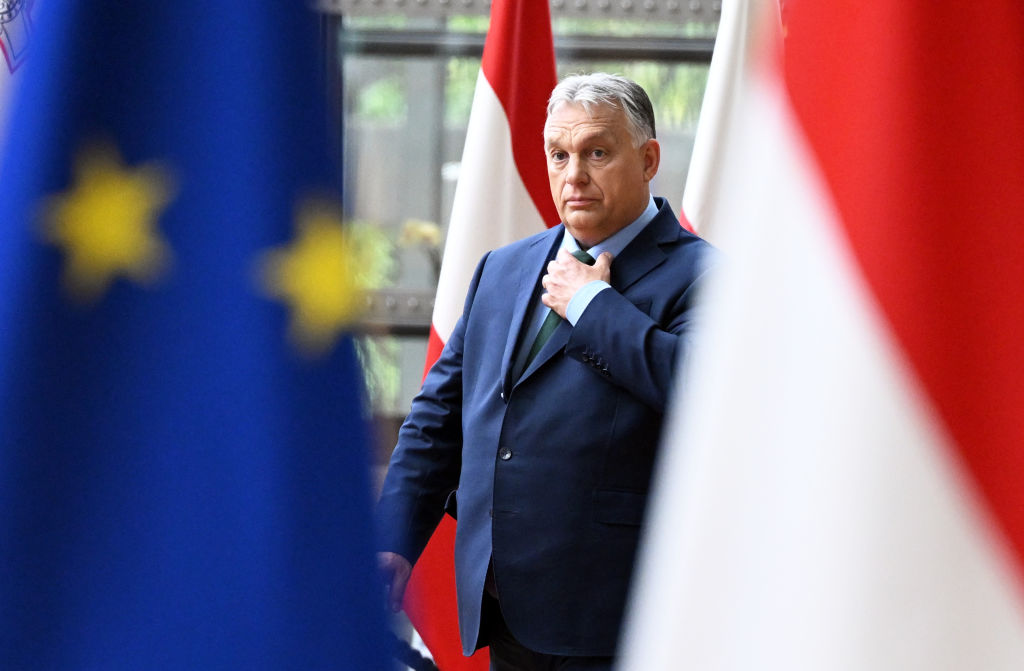 Perdana Menteri Hungary Viktor Orban tiba untuk bertemu dengan Presiden Majlis Eropah Charles Michel di Brussels, Belgium pada 1 Julai 2024.