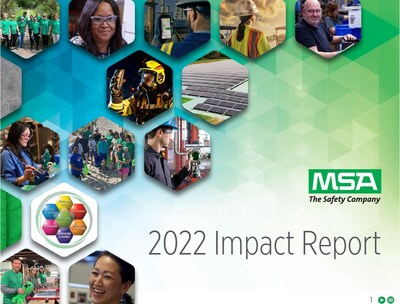 MSA Safety 2022 Impact Report: Taunang ulat na nagsasalaysay ng mga pagsisikap at mga tagumpay na may kaugnayan sa panlipunang responsableng Misyon ng Kaligtasan ng kompanya.