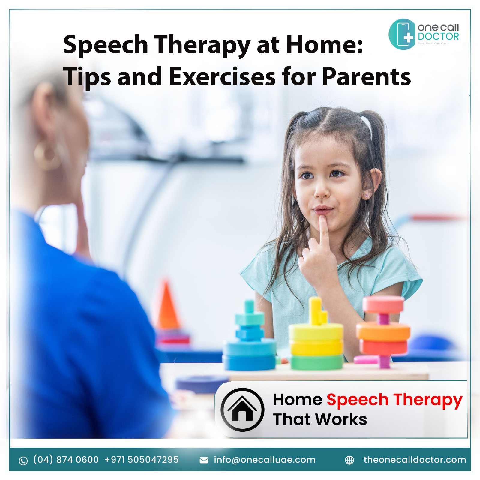 Speech therapy at home in Dubai
