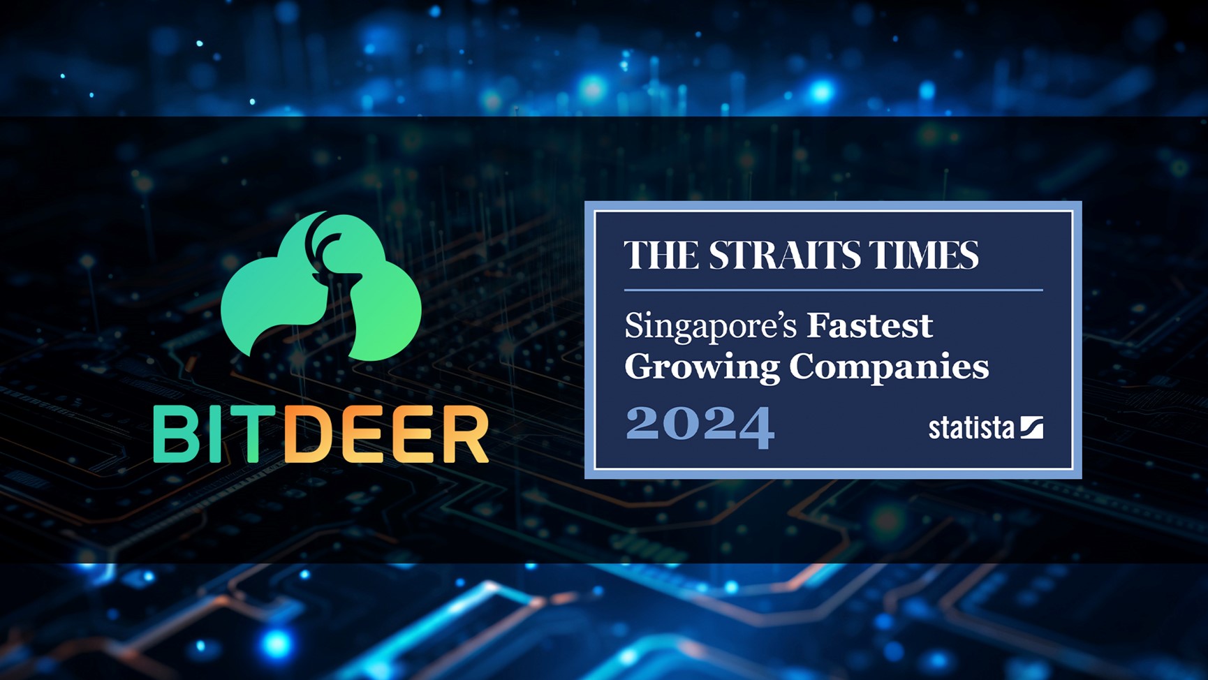 Bitdeer Named One of Singapore’s Fastest Growing Companies 2024 by The Straits Times and Statista
