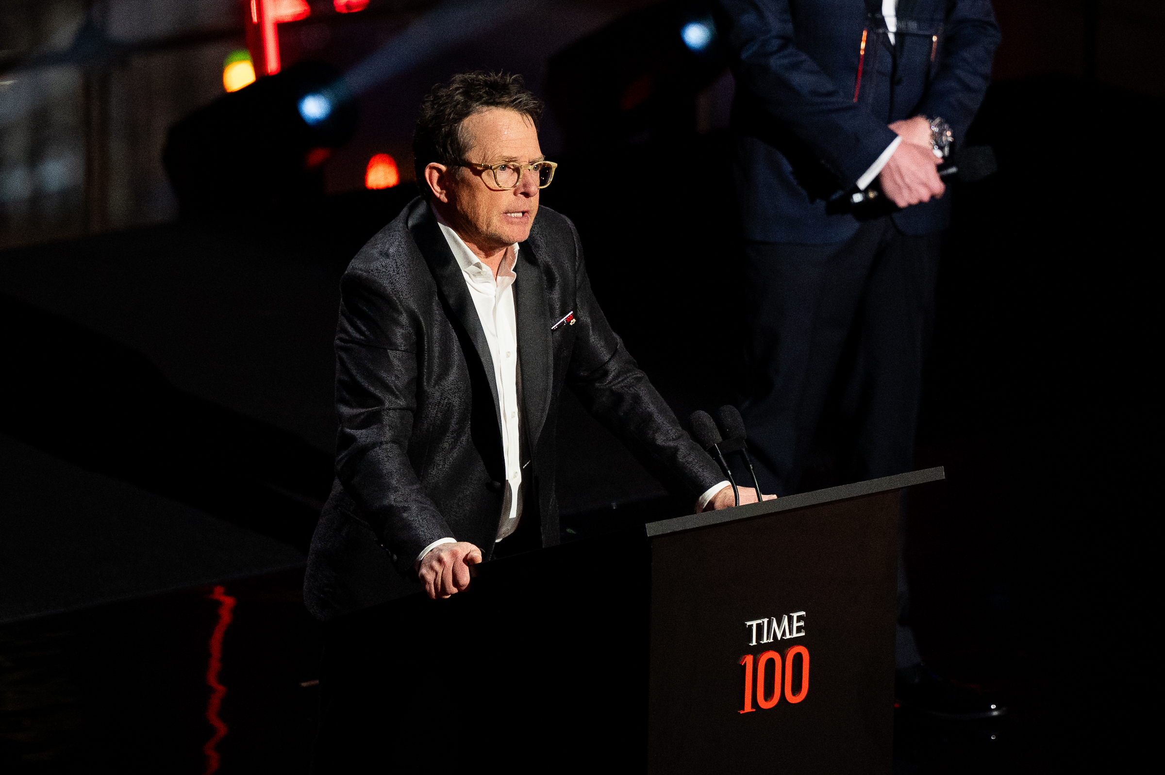 Michael J. Fox spricht auf der TIME 100 Gala