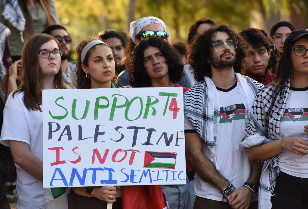 University of Central Florida 學生為巴勒斯坦舉辦集會