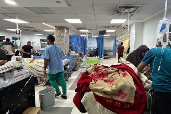 PALESTINIAN-ISRAEL-CONFLICT-HOSPITAL