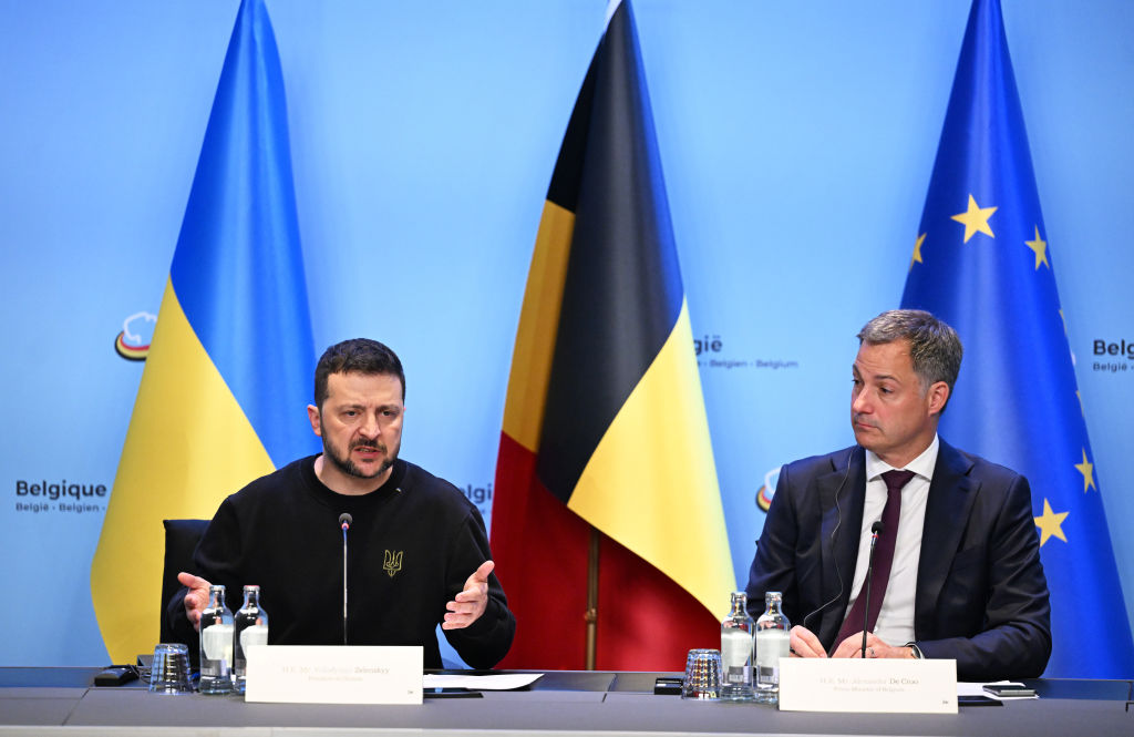 Volodymyr Zelenskyy - Alexander De Croo meeting in Brussels