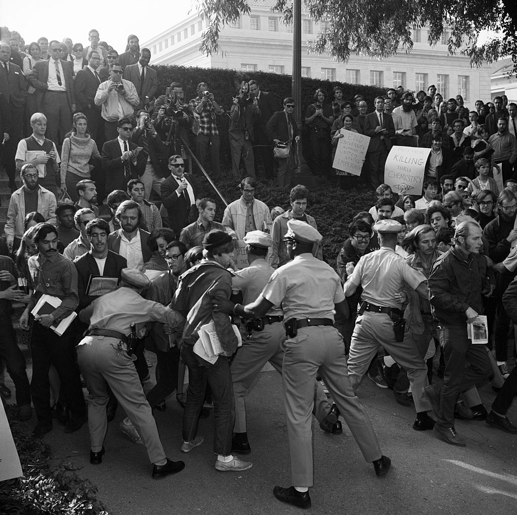 Campus Police Struggling With Protesters