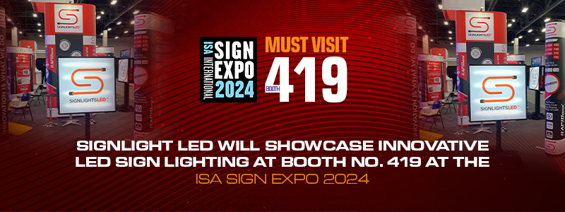LED Sign Lighting at Booth No 419 at the ISA Sign Expo 2024