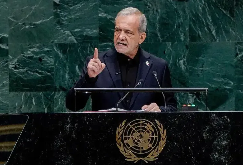 Pezeshkian’s UN Line: Victim, Not Aggressor, and the Strait Stays Closed to Pressure