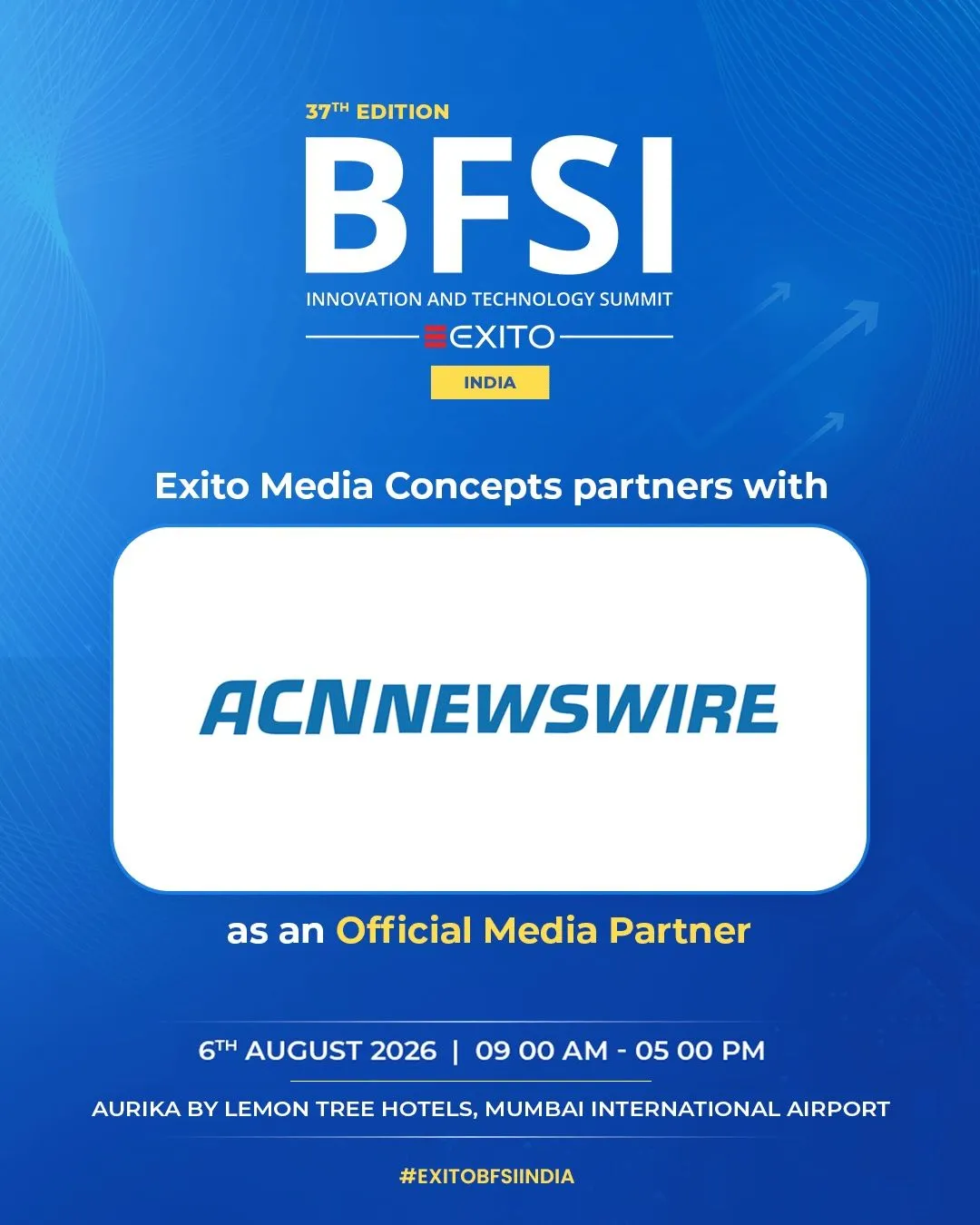 India’s BFSI Technology Leaders to Convene at the 37th Edition BFSI IT Summit Mumbai 2026