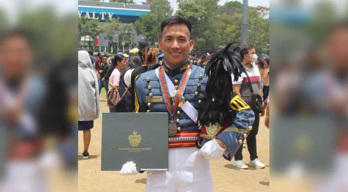 PMA class valedictorian inspired by his father, a retired Philippine Air Force technical sergeant