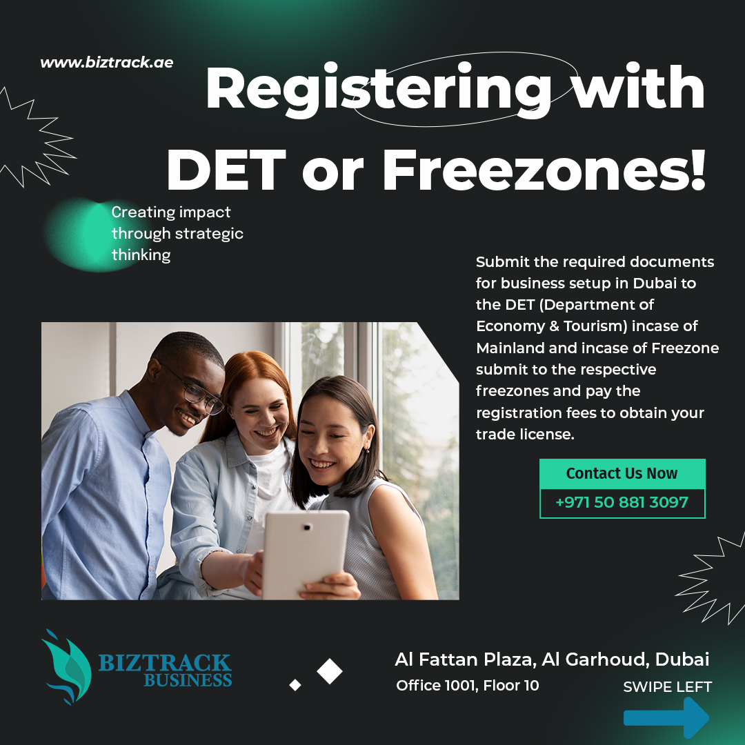 Registering With DET or Freezones