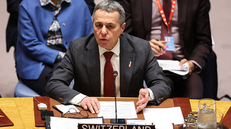 Swiss FM says Ukraine peace impossible without involvement from Russia