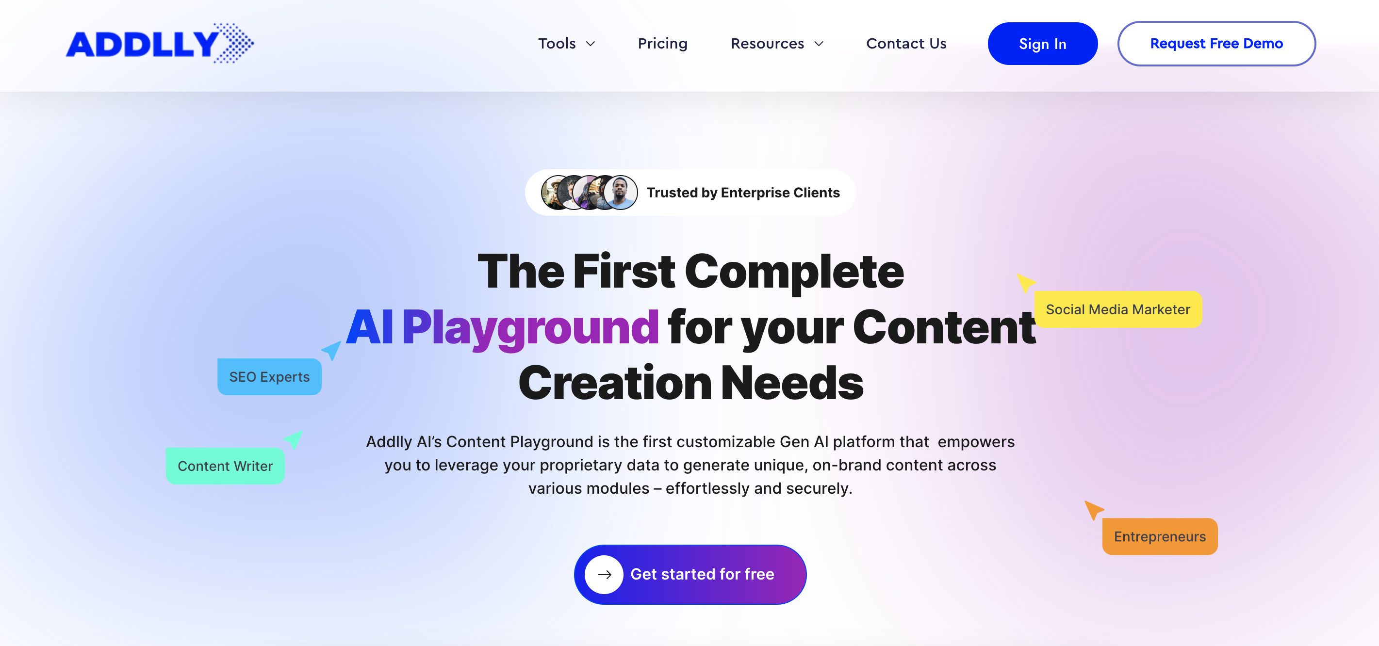 Addlly AI  The First Complete AI Playground Your Content Creation Needs