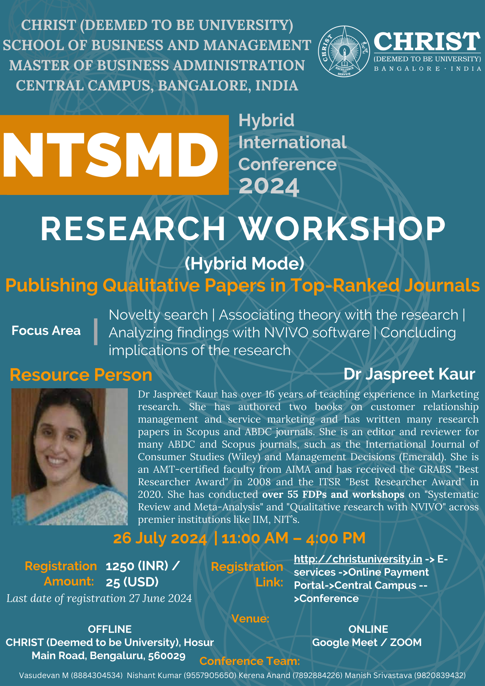 RESEARCH WORKSHOP POSTER