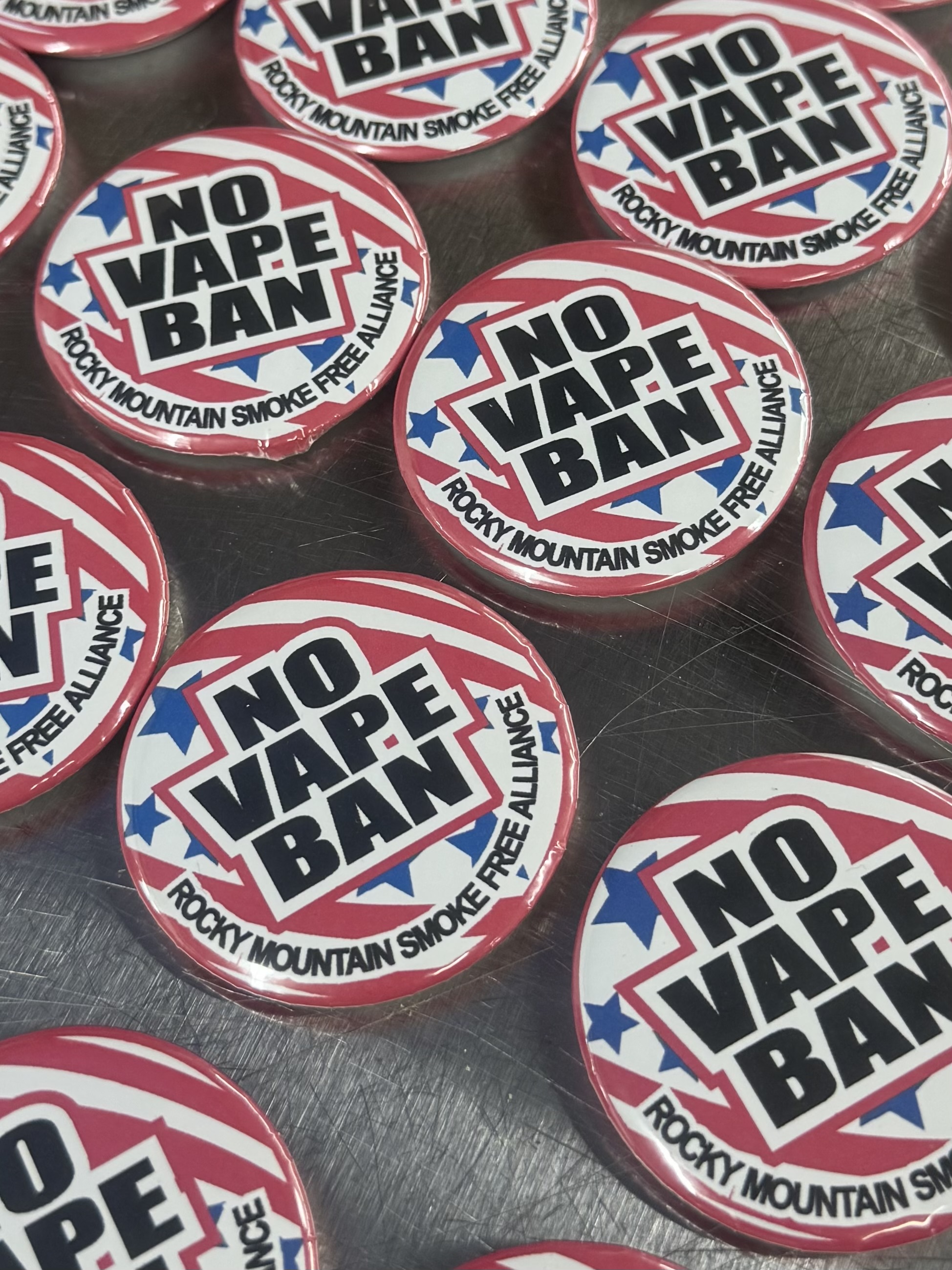NO VAPE BAN BUTTONS RMSFA NO VAPE BAN BUTTONS RMSFA